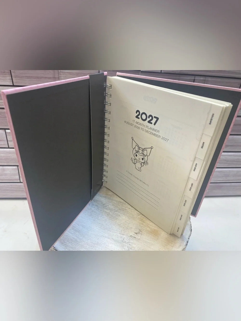 2026-2027 Kuromi ❤️17-month Monthly & Weekly Planner / Agenda New